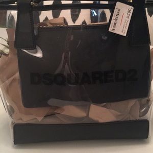 NWT Dsquared2 clear bag.